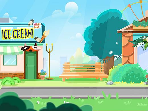 街道（个人主页-ZNDkyMjU3MjQ=） - 儿童插画 - 站酷设计师Zack998原创素材 - 站酷ZCOOL