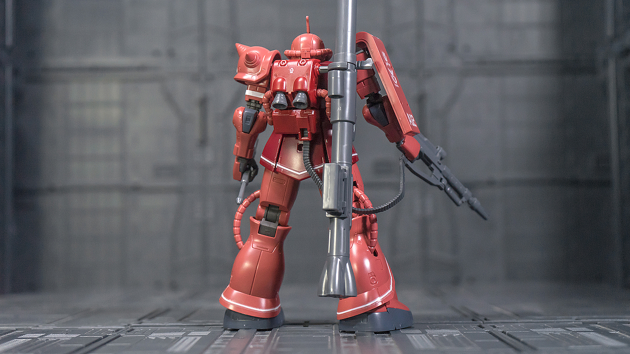 【万代hg】 gto—024 夏亚专用扎古ii 红色彗星ver.