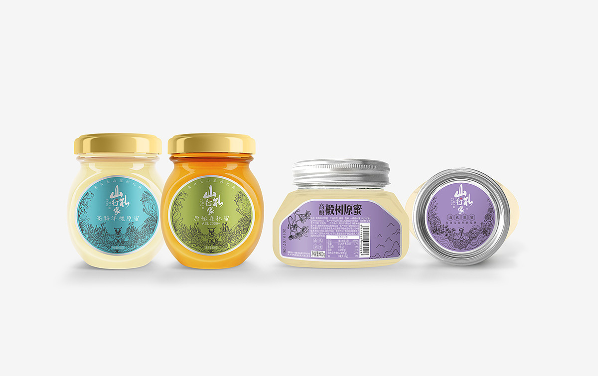 山礼行家蜂蜜品牌包装设计