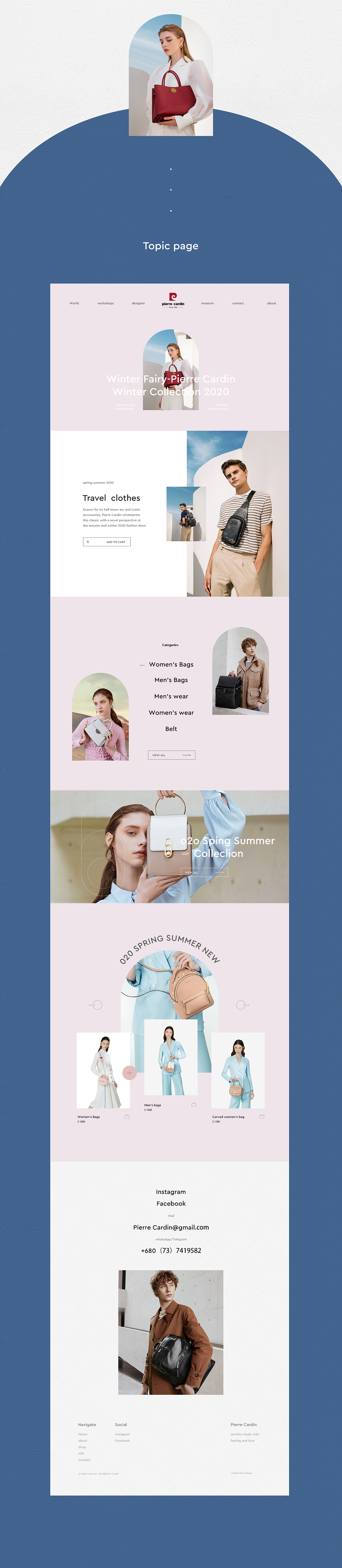 网站设计丨皮尔·卡丹×圣思羽 GODDESS OF WISDOM（图ZMjUzODQyODY4） - 企业官网 - 站酷设计师圣思羽品牌策划原创素材 - 站酷ZCOOL