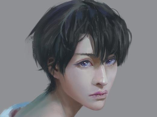 原画练习-女半身像（个人主页-ZNDYxODQxNzY=） - 游戏原画 - 站酷设计师阮东猫原创素材 - 站酷ZCOOL