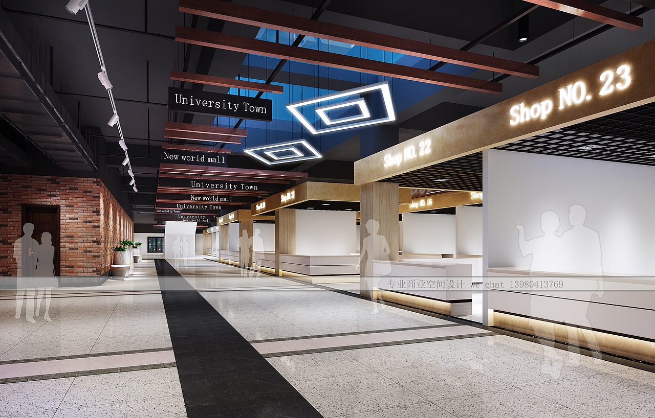 新天地地下购物商场|空间|商业空间设计|专业店铺设计_原创作品-站酷