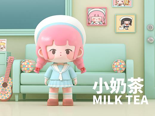 C4D作品 小奶茶系列