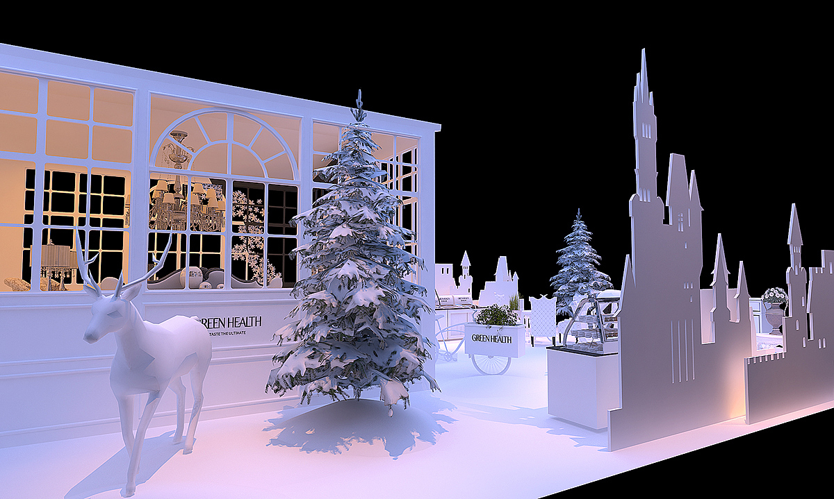 雪花主题活动设计 3D效果图设计（图ZMTkyNjg5NDQ4） - 其他三维 - 站酷设计师艺汇设计原创素材 - 站酷ZCOOL