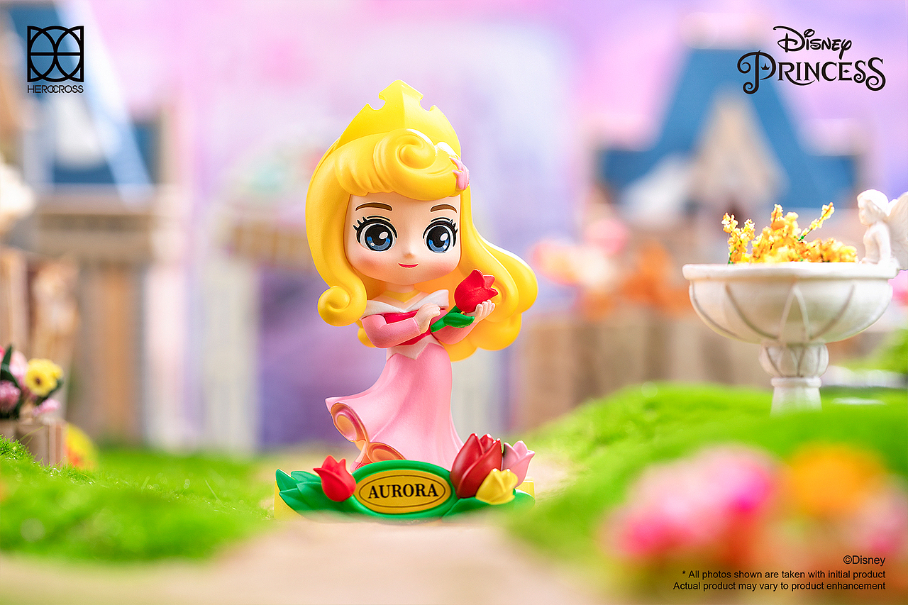 萌奇&迪士尼经典公主花园梦系列盲盒——潮玩手办拍摄