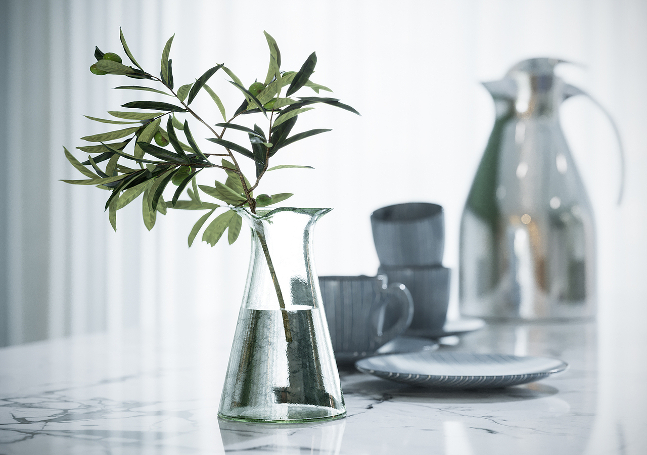 生活总要带点绿---现代厨房表现