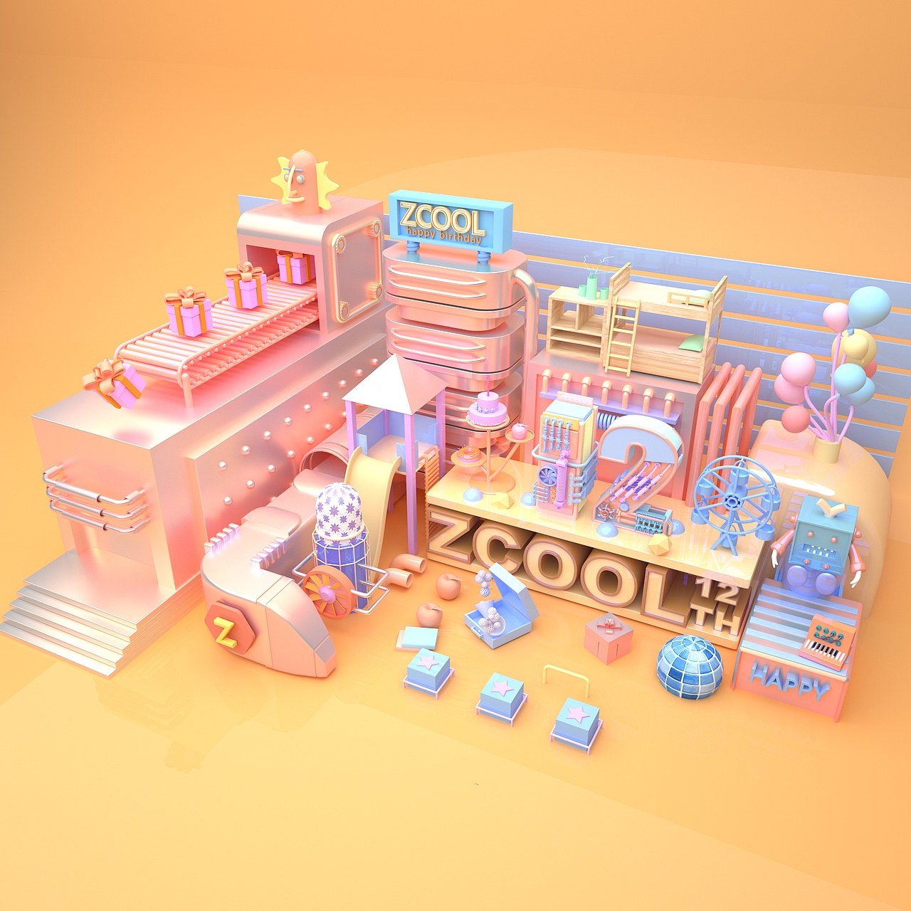 OC第一期学员作品——NiaoNiao的C4D课堂