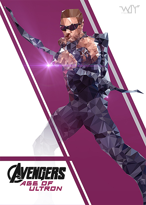 Low Poly 风格《复仇者联盟2》人物海报！（图ZMjg2NzAxNzY=） - 海报 - 站酷设计师WJYD原创素材 - 站酷ZCOOL