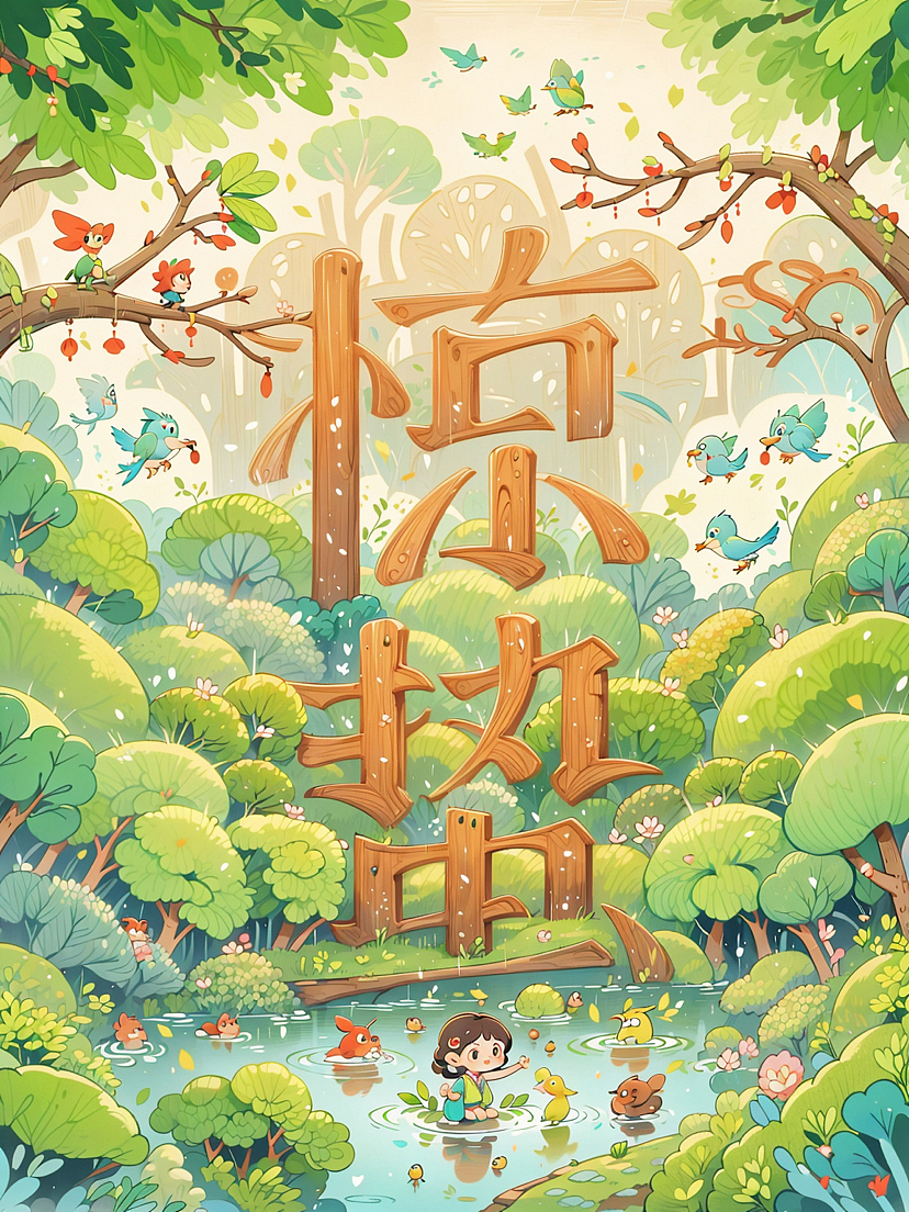 惊蛰插画海报