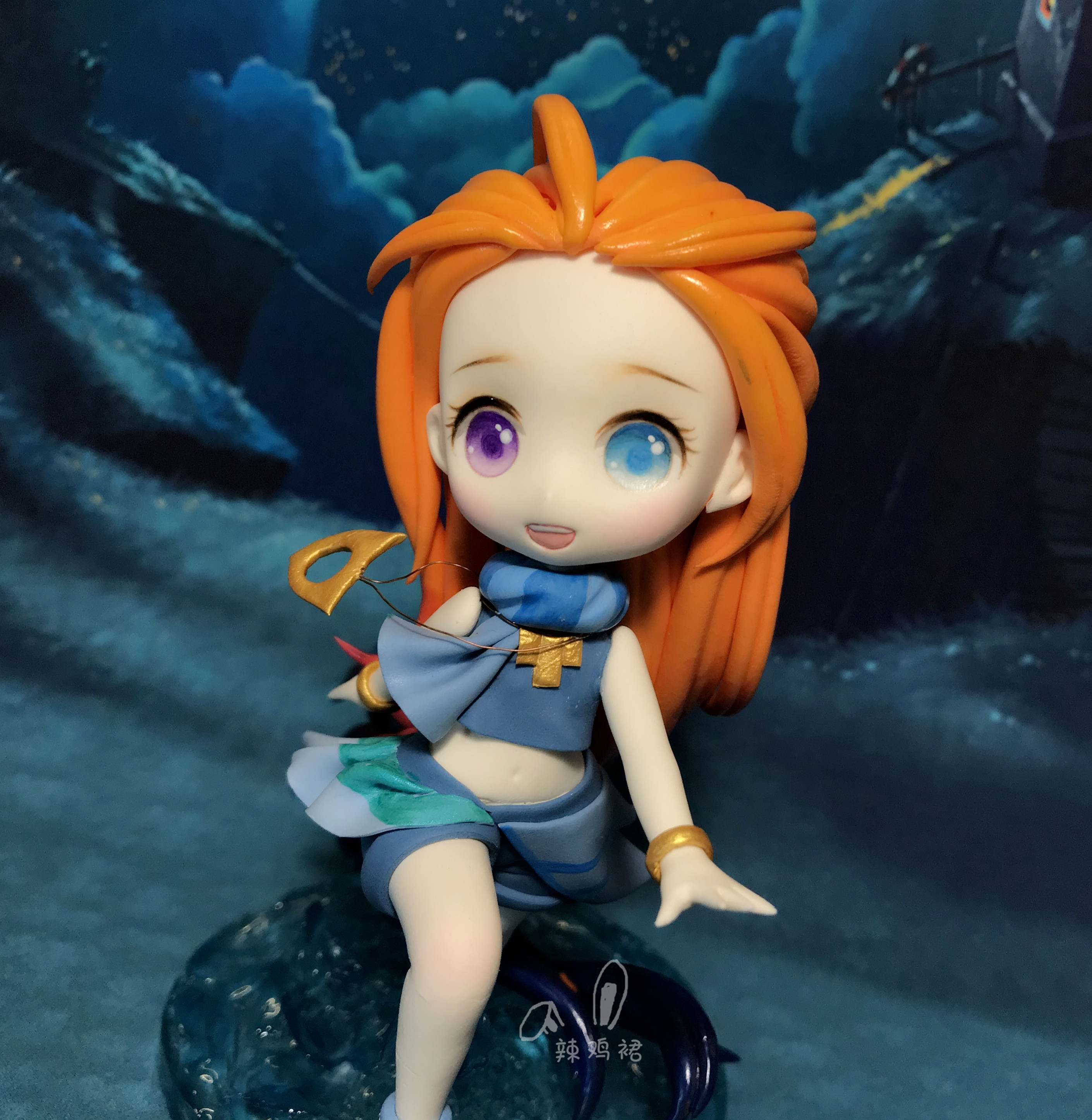 英雄联盟_佐伊_q版_原画_粘土手办