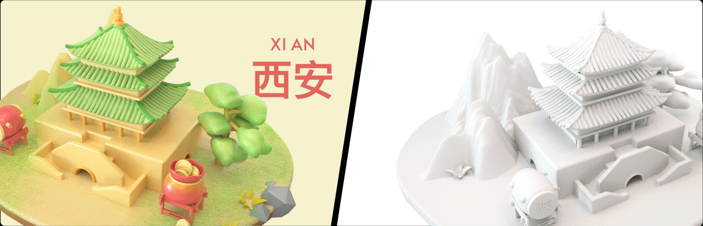 C4D 首汽约车三维运营活动项目总结（图ZMjc3NTIwMTQ0） - 产品 - 站酷设计师首汽约车UED原创素材 - 站酷ZCOOL