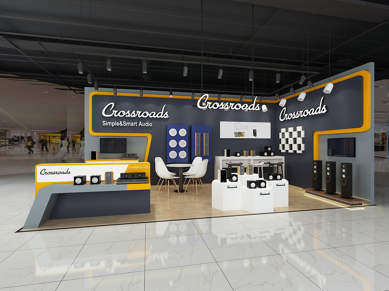 Crossroads音箱品牌店（图ZMjg1ODczNDk2） - 商业空间设计 - 站酷设计师星饰界设计原创素材 - 站酷ZCOOL