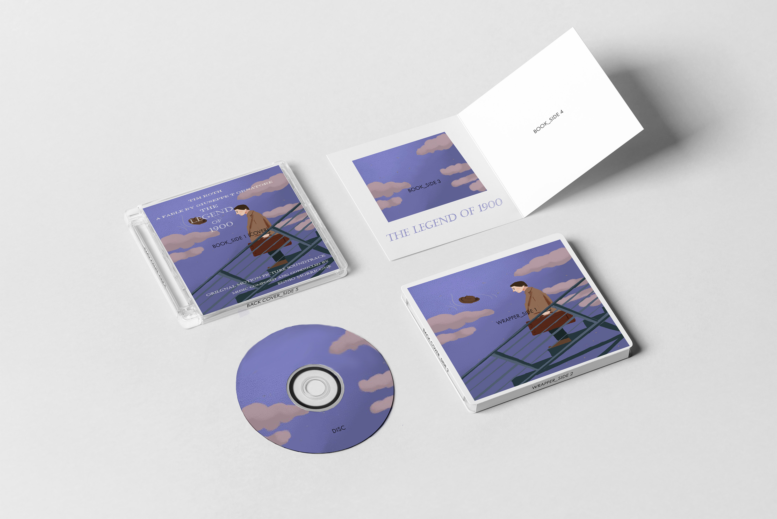 《海上钢琴师》海报及cd包装设计