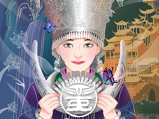 九黎山海——景区插画海报设计
