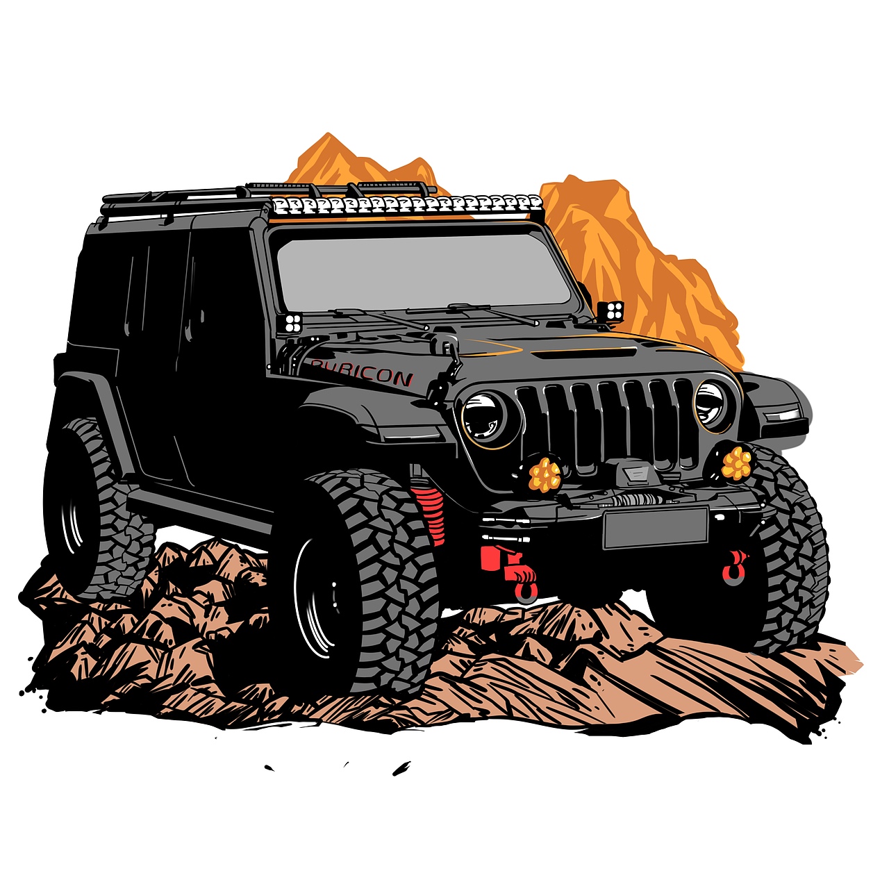 牧马人（图ZMzUwNDIwODQ0） - 商业插画 - 站酷设计师我叫WJN原创素材 - 站酷ZCOOL