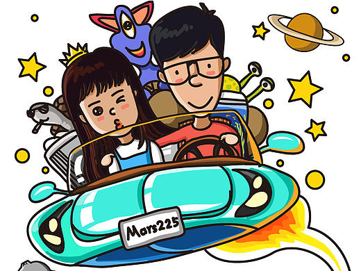 情侣衫（逃离地球）（个人主页-ZMjkzODQzMjQ=） - 创作习作 - 站酷设计师Aaron092原创素材 - 站酷ZCOOL