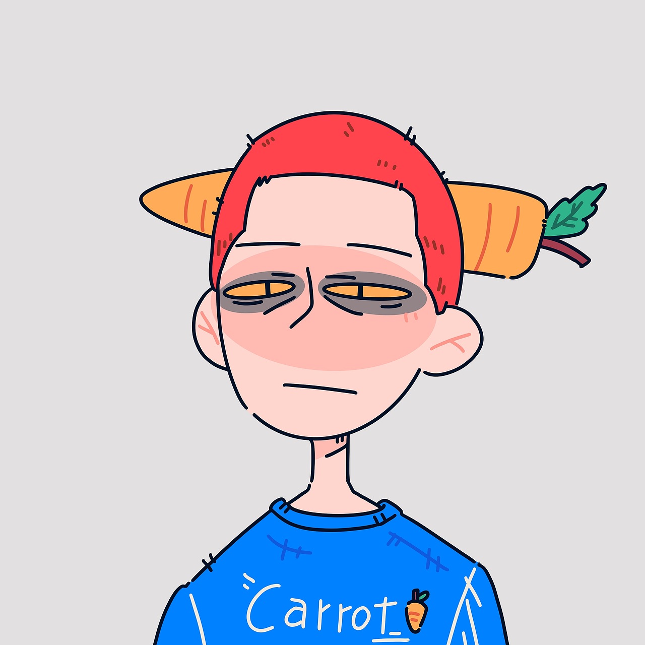 虎头虎脑，禁止熬夜（图ZMjg2Mzk5Mjcy） - 新锐潮流插画 - 站酷设计师禁忌男孩原创素材 - 站酷ZCOOL