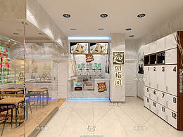 陶艺加盟店店面装修设计参考图