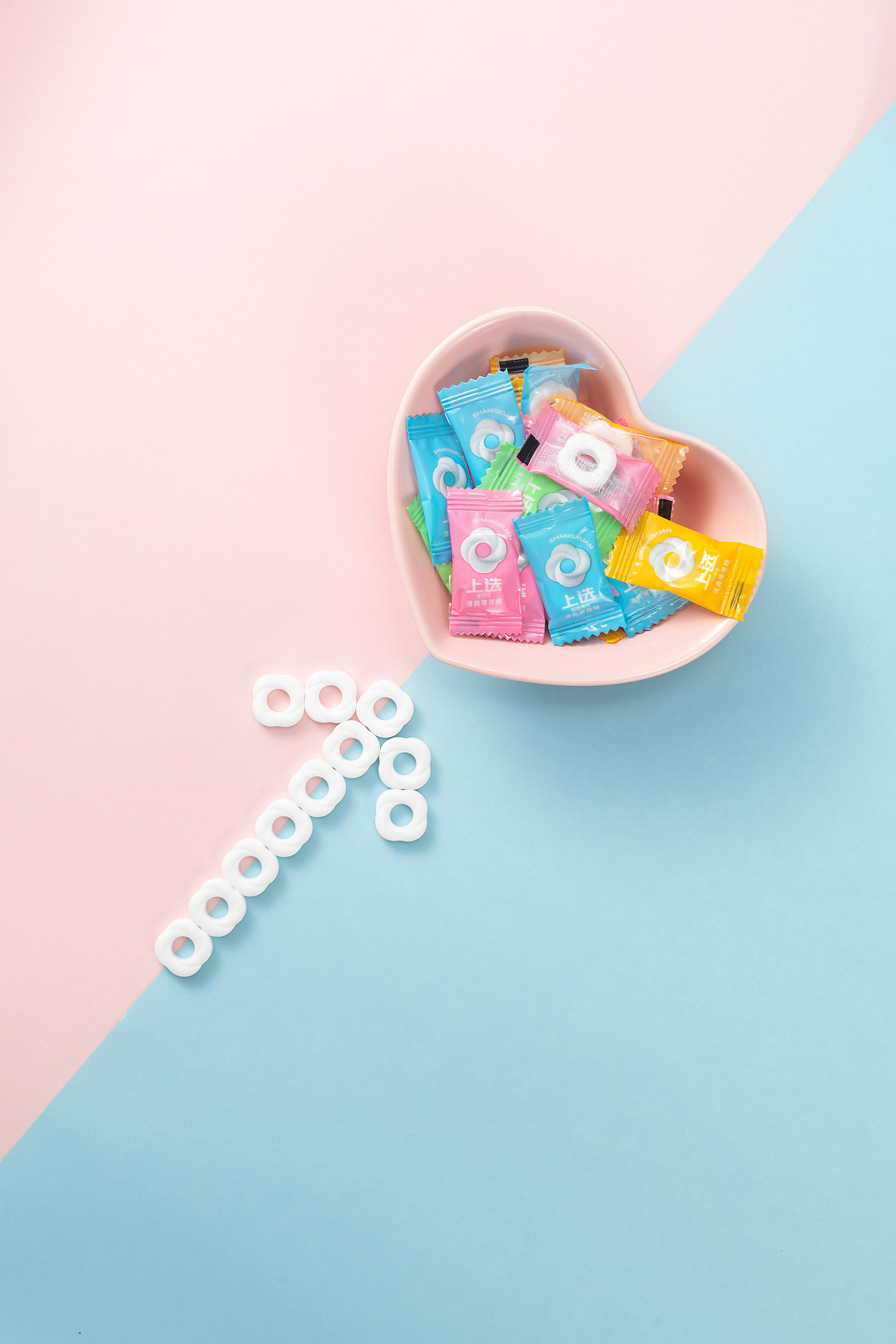 【产品摄影】客片分享 一组简约风糖果拍摄