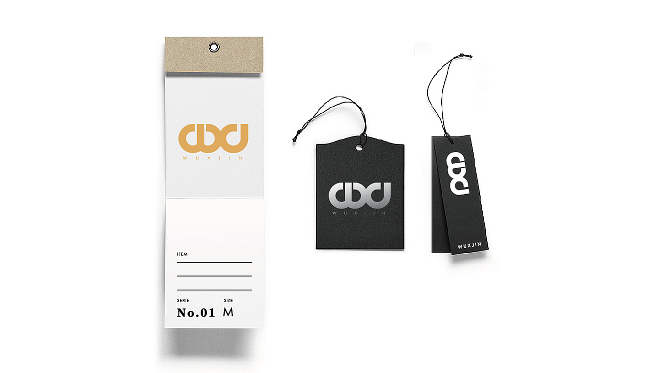 《WU X JIN》男装logo展示