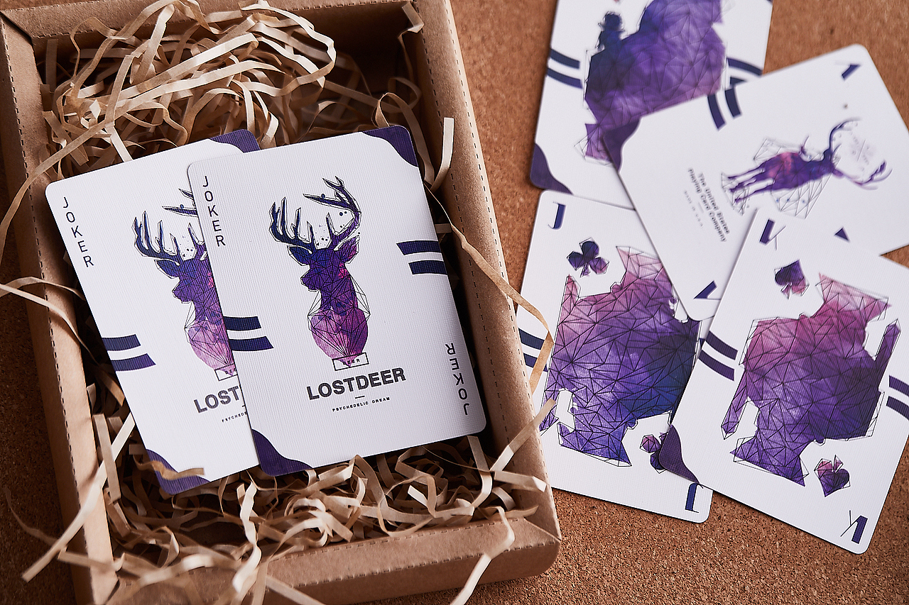 产品摄影-扑克牌-Lost Deer（图ZMTQ4NTg0ODQ0） - 产品摄影 - 站酷设计师柏克珀紙品工作室原创素材 - 站酷ZCOOL