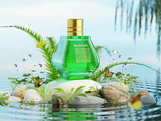 香水渲染C4D+Redshift（個(gè)人主頁(yè)-ZNTY4OTAwMDQ=） - 其他三維 - 站酷設(shè)計(jì)師蔡先生啊原創(chuàng)素材 - 站酷ZCOOL