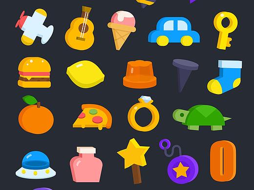 简约立体风格icon设计（个人主页-ZMzYyOTU0NTI=） - 儿童插画 - 站酷设计师jellybean777原创素材 - 站酷ZCOOL