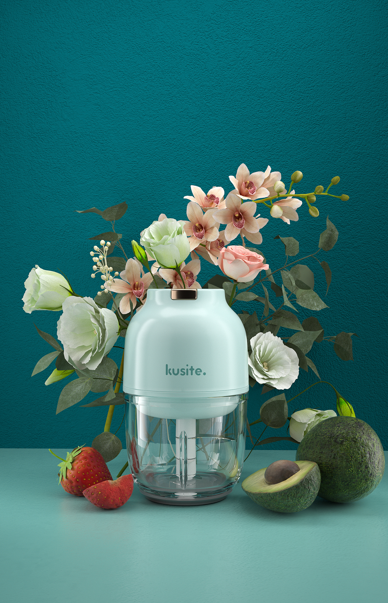 工作中的风扇、取暖器以及自己业余时间的练习产品渲染