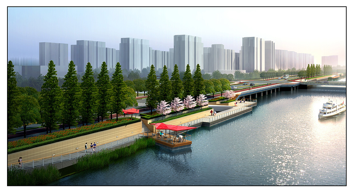 滨水沿河景观