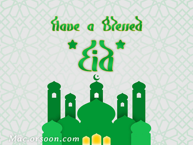 Eid Fitr现代阿拉伯风格字体