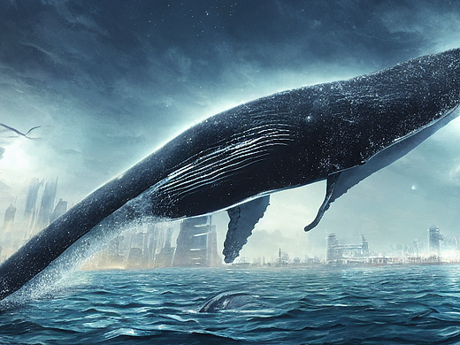 #站酷梦笔#城市,鲸,科幻