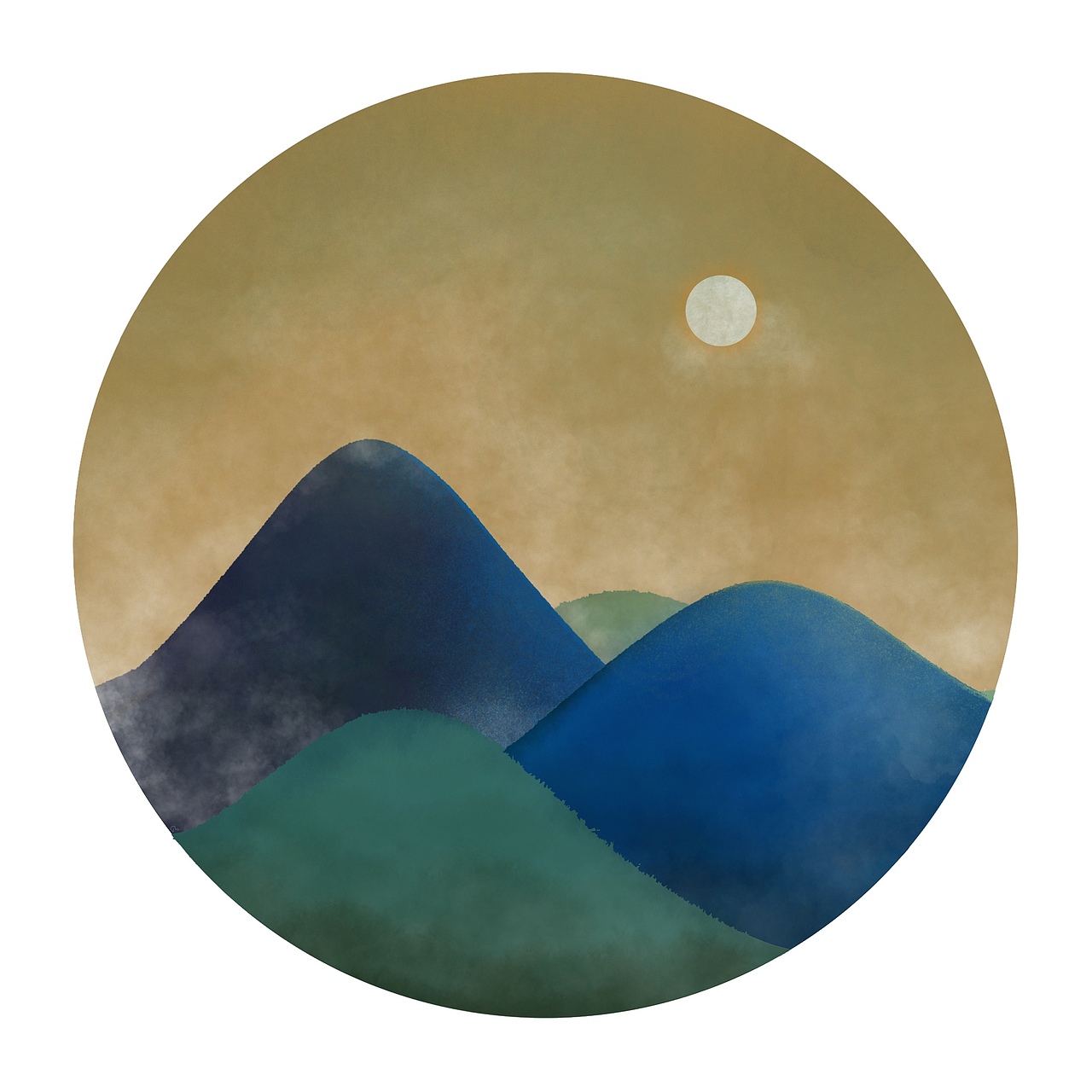 千里江山图配色运用