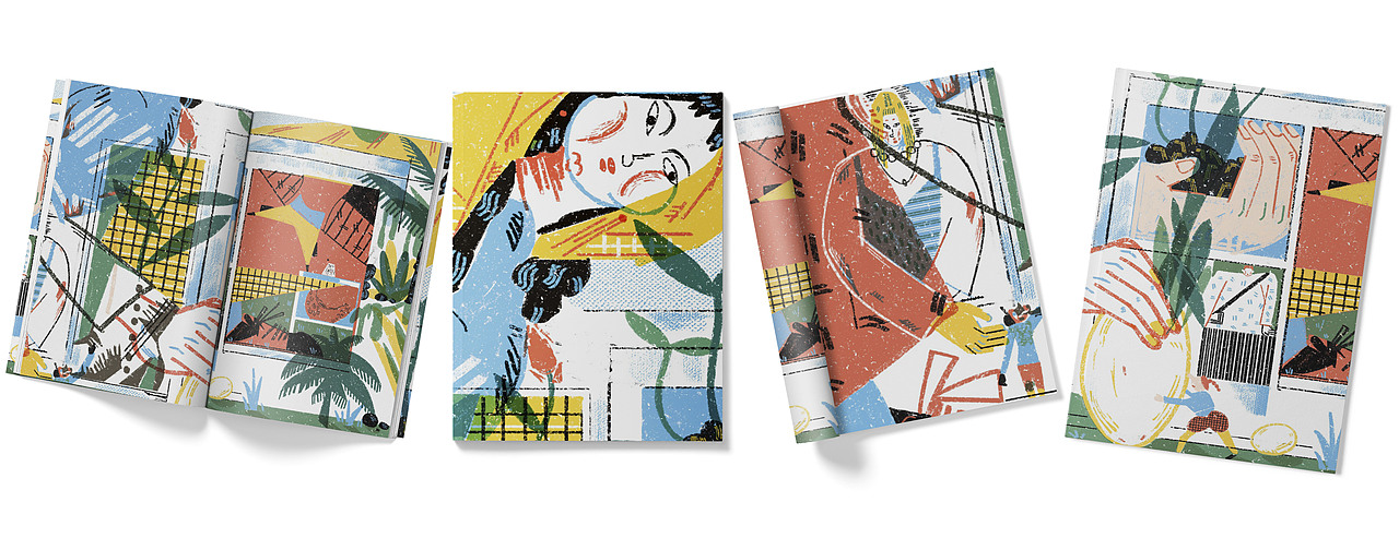 2021.3.20“春分”二十四节气系列（图ZMjQ3NjkzNTQ0） - 商业插画 - 站酷设计师阿怪站左原创素材 - 站酷ZCOOL