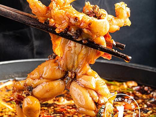 牛蛙、酸菜火锅、酸菜、西安美食摄影