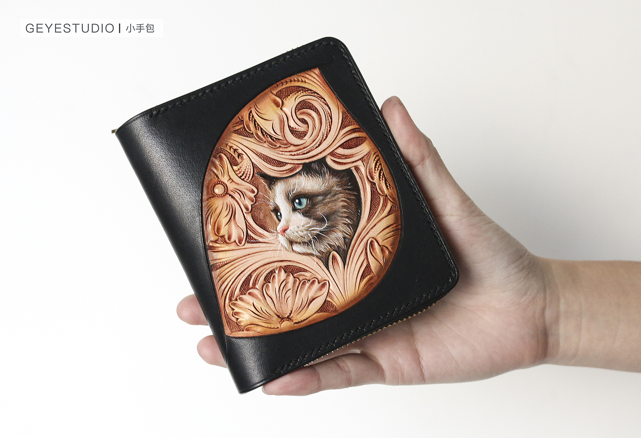 【革也皮雕】我可以过来蹭蹭你，你不可以主动来找我（图ZNjg0NzMwMDQ=） - 工艺品设计 - 站酷设计师革也GeYe原创素材 - 站酷ZCOOL