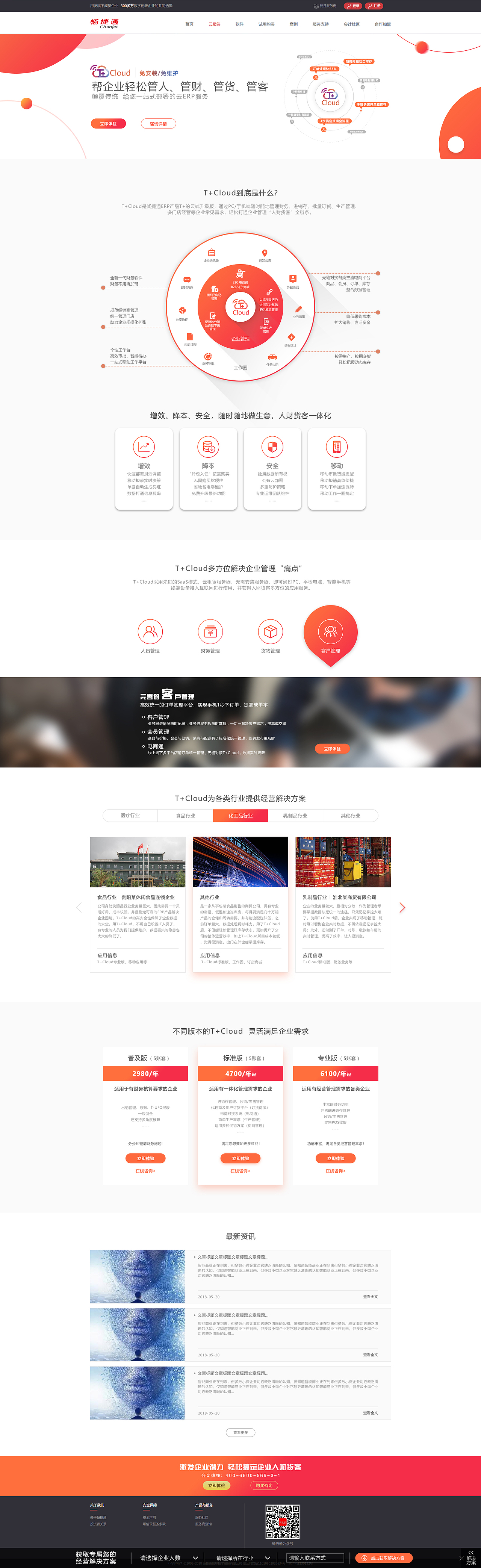 T+Cloud产品官网改版设计（图ZMTQxOTE3NDY0） - 企业官网 - 站酷设计师云海设计Eric原创素材 - 站酷ZCOOL