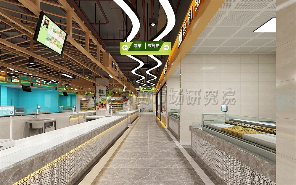 园博园农贸市场效果图