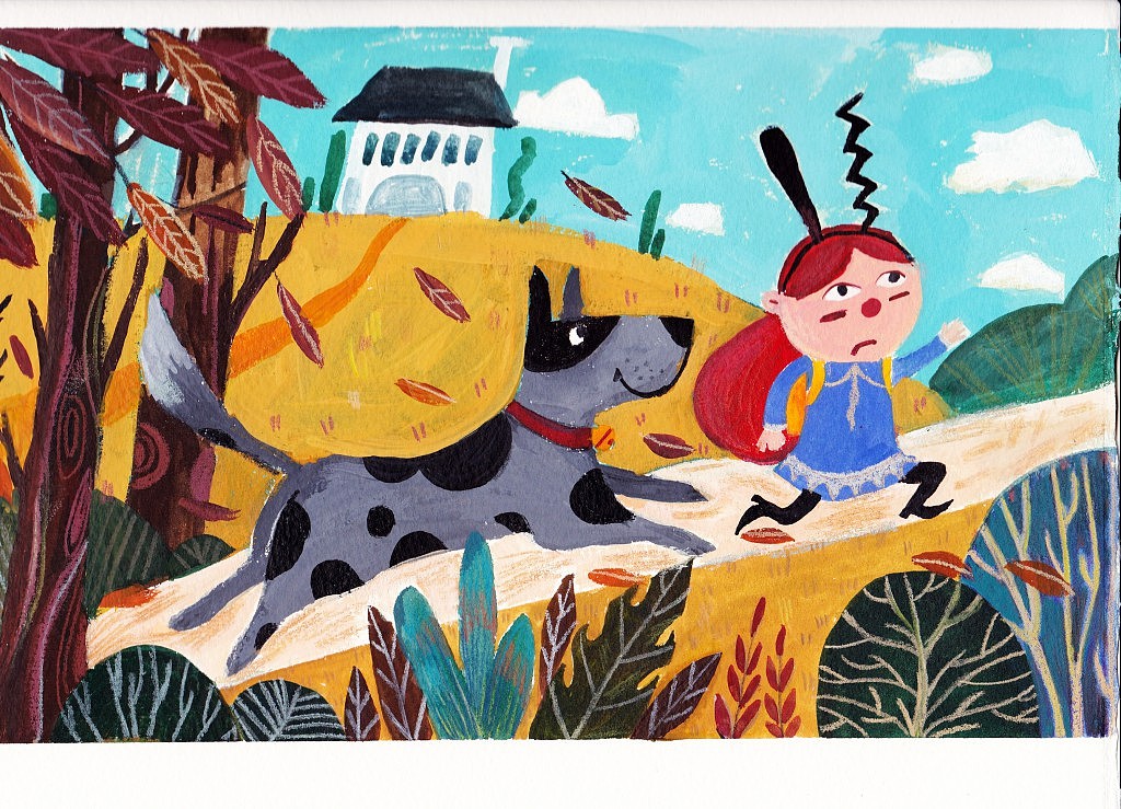 暫時(shí)命名為《狗狗和我》的故事吧（圖ZODI0OTkxODA=） - 兒童插畫(huà) - 站酷設(shè)計(jì)師亦十八L原創(chuàng)素材 - 站酷ZCOOL