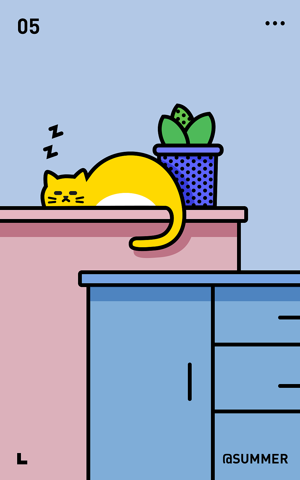 插画习作：假装自己有一只猫（图ZMTU3MTU2MzAw） - 创作习作 - 站酷设计师墨沁原创素材 - 站酷ZCOOL