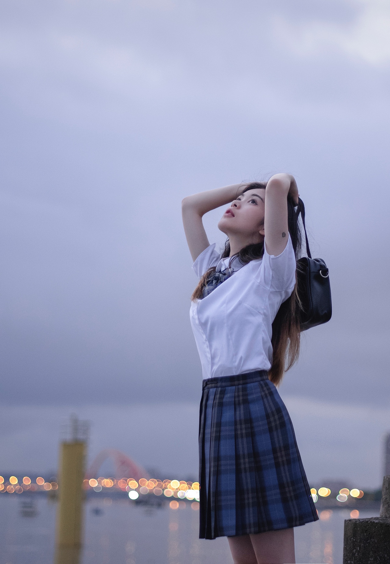 向海风许愿 在山海相见 /杭州约拍jk（图ZMjYyMDI2MDIw） - 人像摄影 - 站酷设计师SHEN_JP原创素材 - 站酷ZCOOL