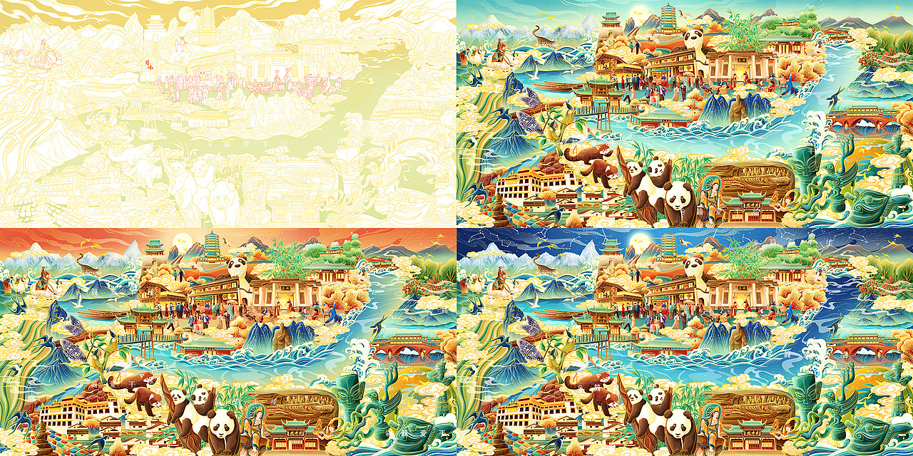 【印象成都】蜀味年货食品包装插画（图ZMjc4OTUzNjI0） - 商业插画 - 站酷设计师简爱手绘原创素材 - 站酷ZCOOL