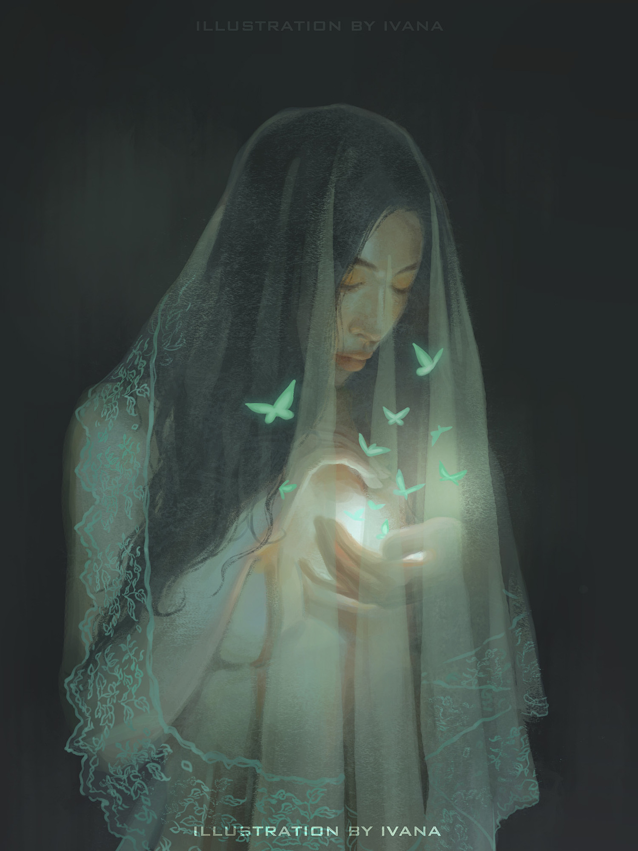 质感插画打卡挑战 Day05-轻纱(图ZMzI4MjU3NzI0) - 创作习作 - 站酷设计师木香子Ivana原创素材 - 站酷ZCOOL