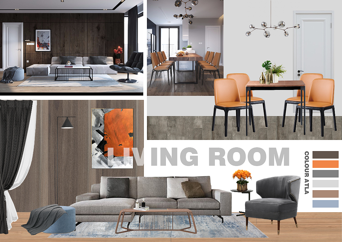 MEIJIAN | LIVING ROOM | 轻奢 工业