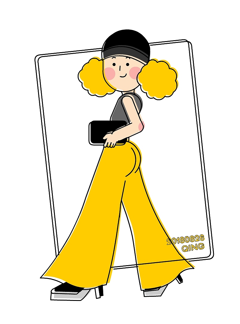 3-9月矢量風(fēng)格人物練習(xí)（圖ZMTI3OTI0MzEy） - 創(chuàng)作習(xí)作 - 站酷設(shè)計(jì)師小青小青呀原創(chuàng)素材 - 站酷ZCOOL