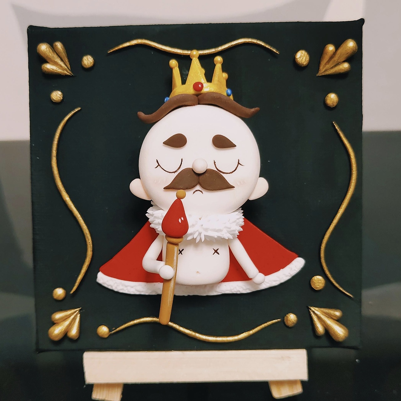 一组原创粘土浮雕画