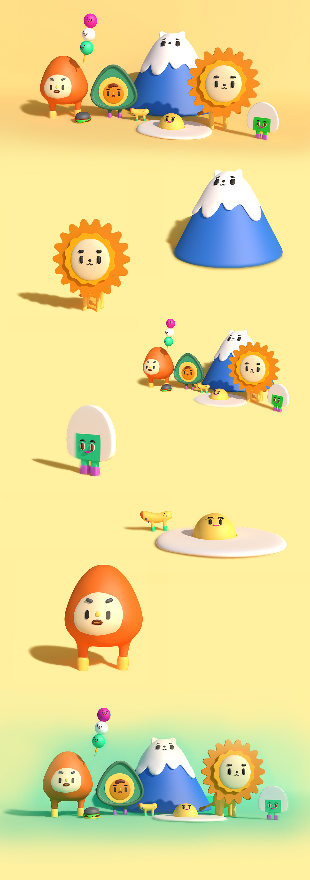 C4D卡通人物临摹（图ZMTExMjQzNjYw） - 人物/生物 - 站酷设计师zbeiping1984原创素材 - 站酷ZCOOL