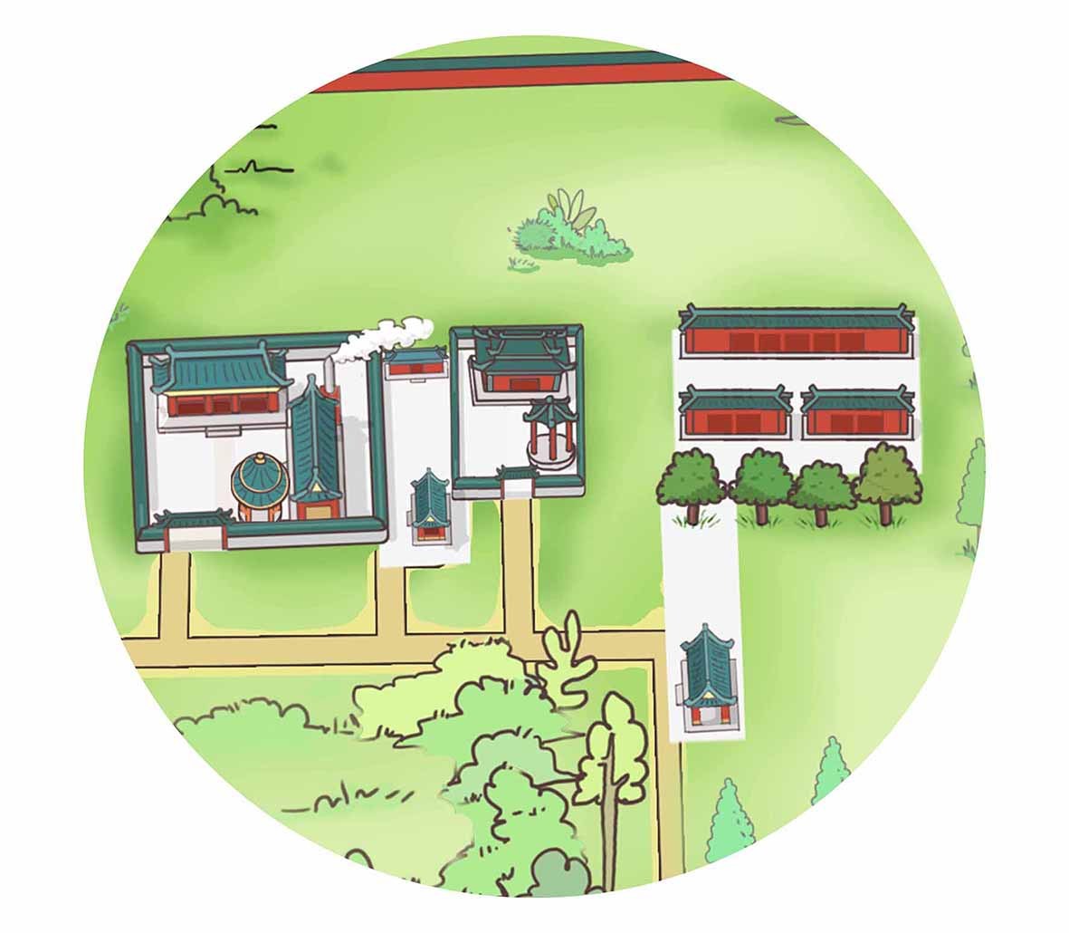 北京-天坛公园 手绘地图