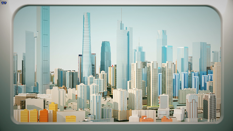 重庆城市宣传片-lowpoly|三维|建筑/空间|余鹿设计 - 原创作品 - 站酷