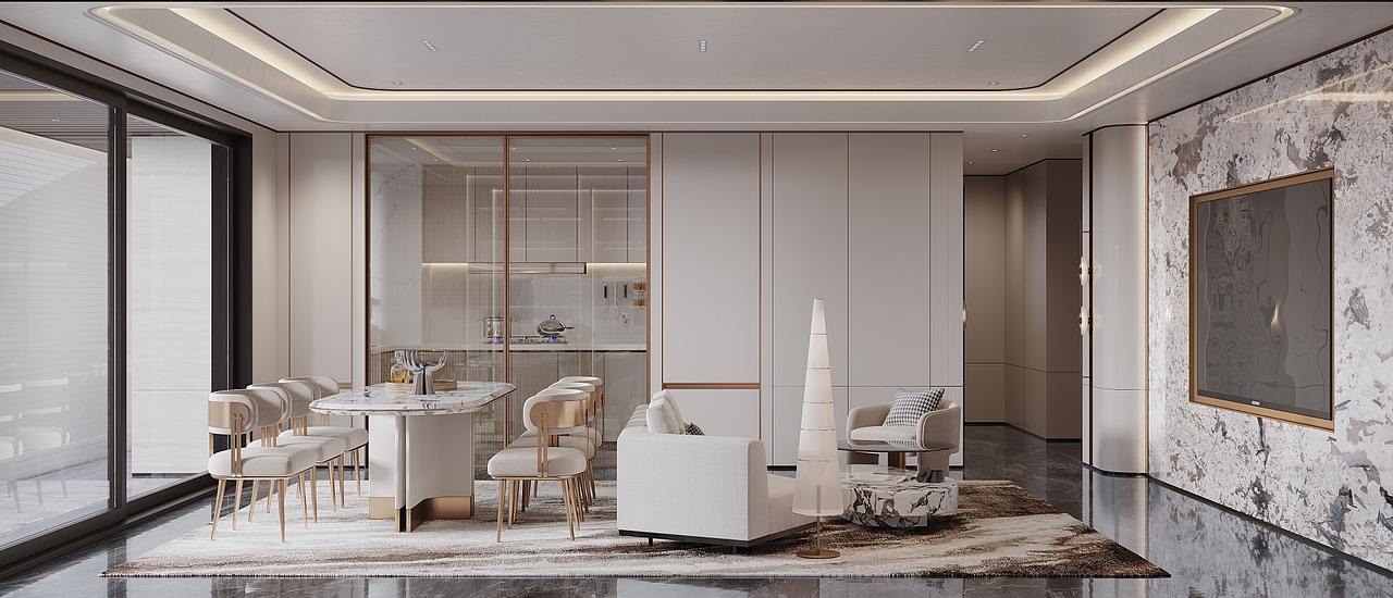 轻奢大平层（二）（图ZMzUwMzE4NDA4） - 家装设计 - 站酷设计师墒增墒减原创素材 - 站酷ZCOOL