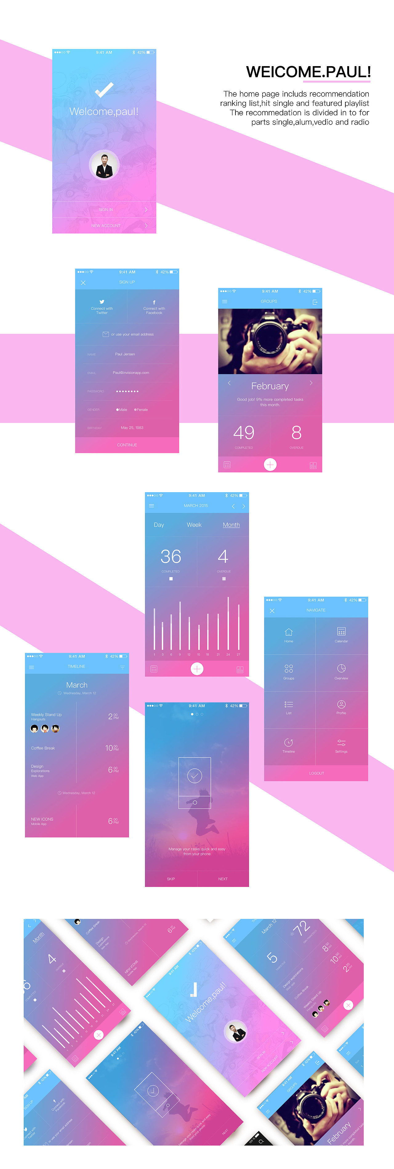 练习的一款app（图ZNjk3MTA2NTY=） - APP界面 - 站酷设计师偷腥猫儿原创素材 - 站酷ZCOOL